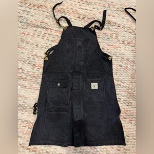 Heavy weight Black Work Apron with split legs